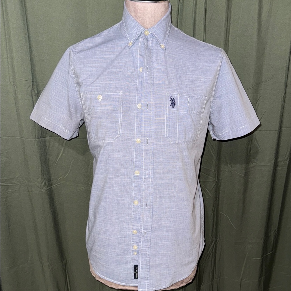 U.S. Polo Assn. Light Blue Casual Button-Down Shirt